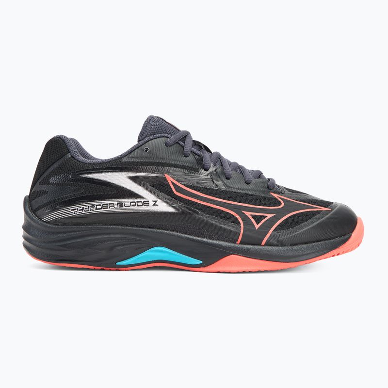 Tinklinio bateliai Mizuno Thunder Blade Z black/neon flame/peacock blue 2