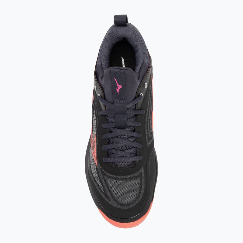 Tiklinio batai Mizuno Wave Luminous 3 black/neon flame/peacock blue 5