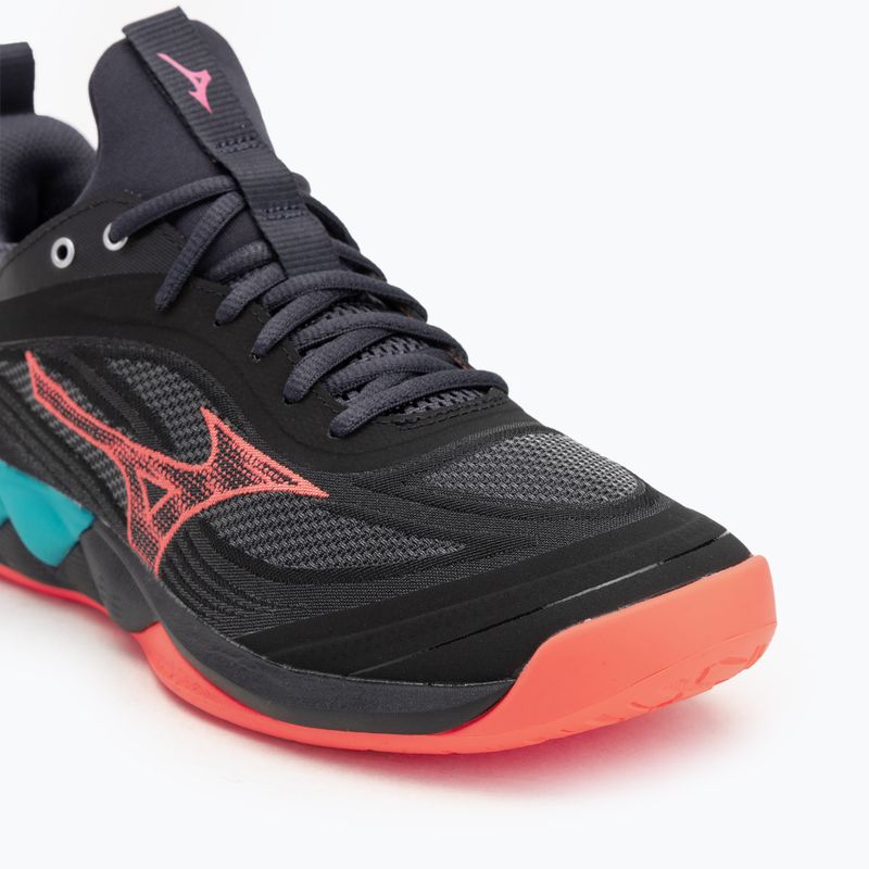 Tiklinio batai Mizuno Wave Luminous 3 black/neon flame/peacock blue 7