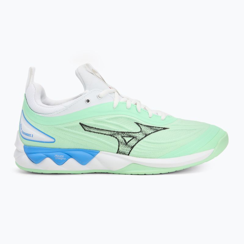 Tinklinio bateliai Mizuno Wave Luminous 3 neo mint/black/frontier blue 2