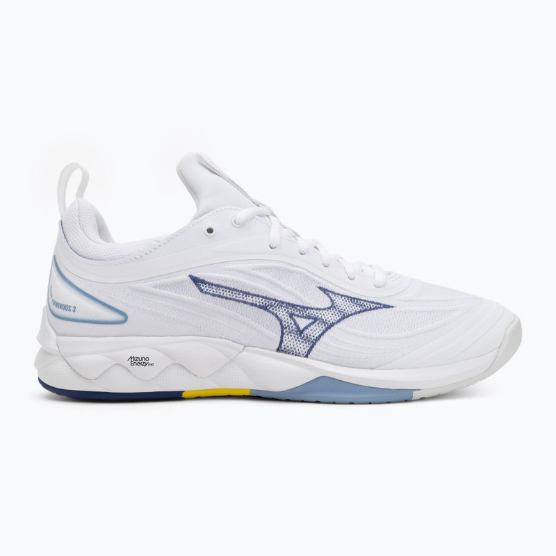 Tinklinio batai Mizuno Wave Luminous 3 balti/bellwether mėlyni/belair mėlyni 2