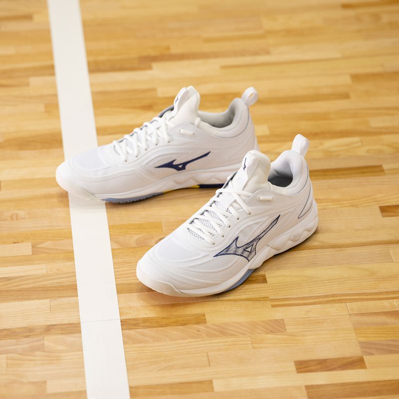 Tinklinio batai Mizuno Wave Luminous 3 balti/bellwether mėlyni/belair mėlyni 13