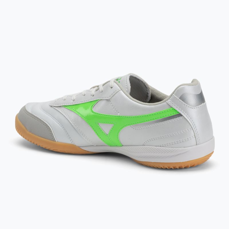 Vyriški futbolo batai Mizuno Morelia Sala Pro IN white/neon green/galaxy silver 3