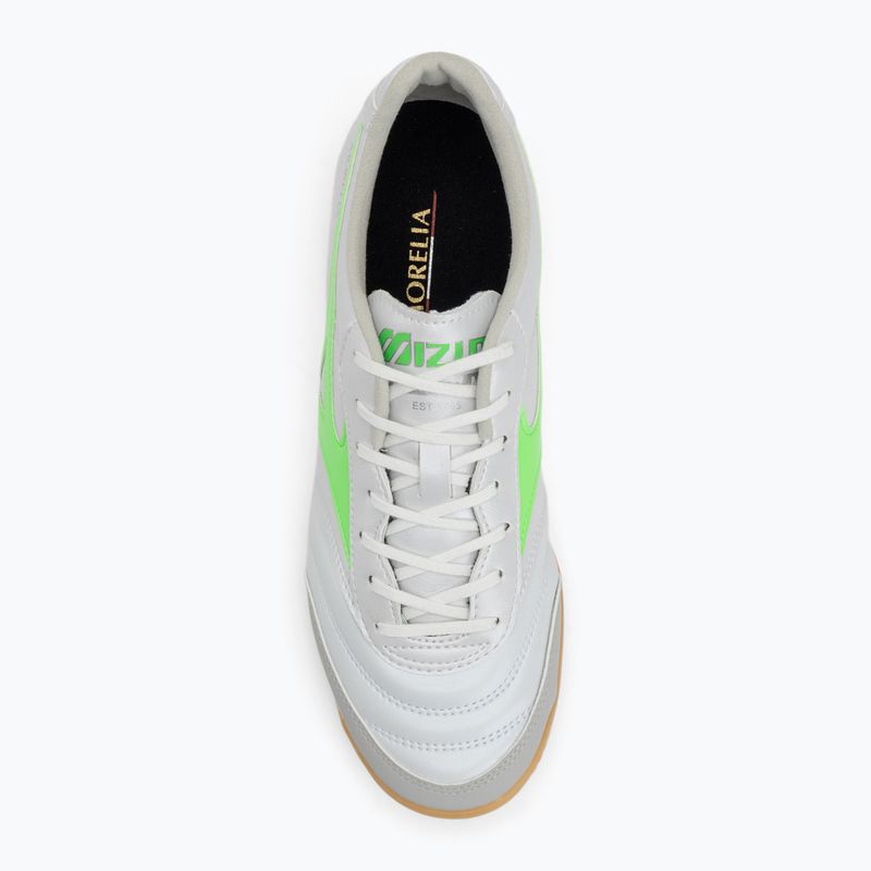 Vyriški futbolo batai Mizuno Morelia Sala Pro IN white/neon green/galaxy silver 5
