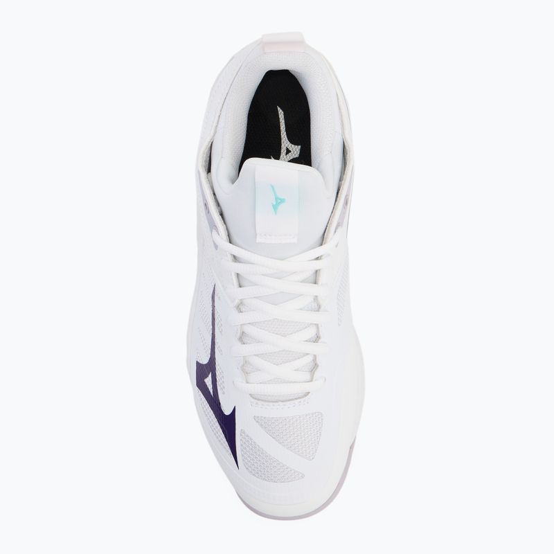 Tinklinio bateliai Mizuno Wave Dimension white/violet indigo/camellia rose 5