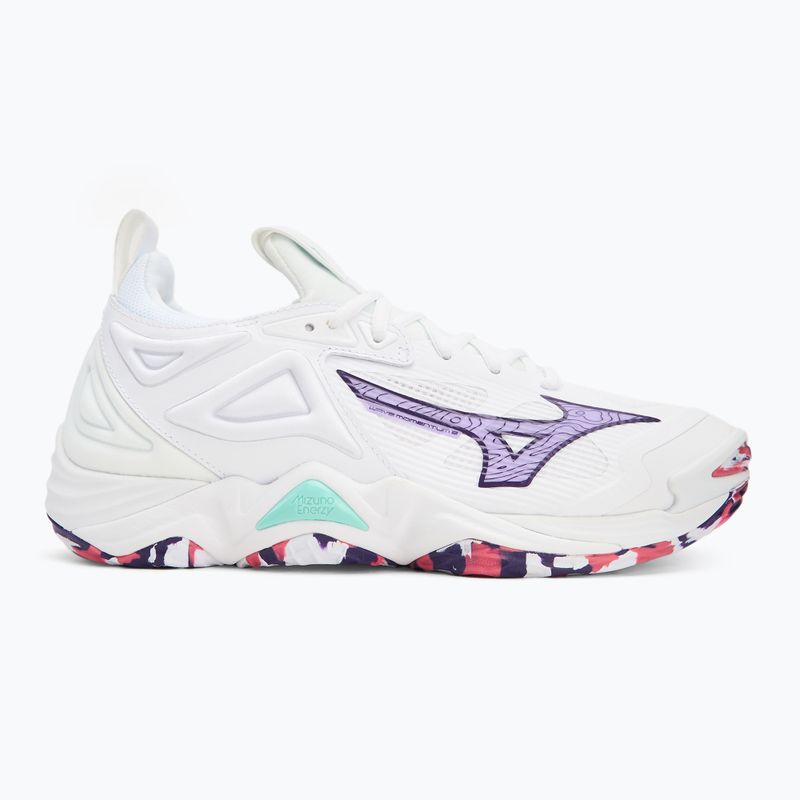 Tinklinio bateliai Mizuno Wave Momentum 3 white/violet indigo/camellia rose 2