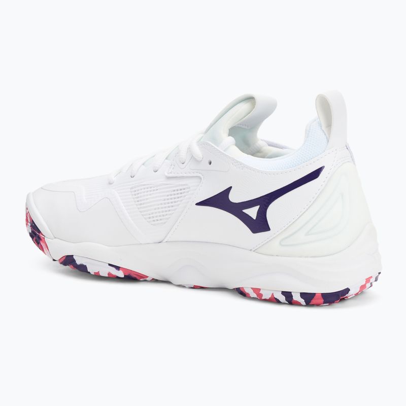 Tinklinio bateliai Mizuno Wave Momentum 3 white/violet indigo/camellia rose 3