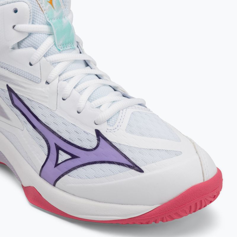 Moteriški tinklinio batai Mizuno Thunder Blade Z Mid white/violet indigo/camelliaros 7