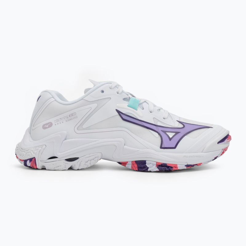 Moteriški tinklinio batai Mizuno Wave Lightning Z8 balti/violetiniai indigo/camelliaros 2