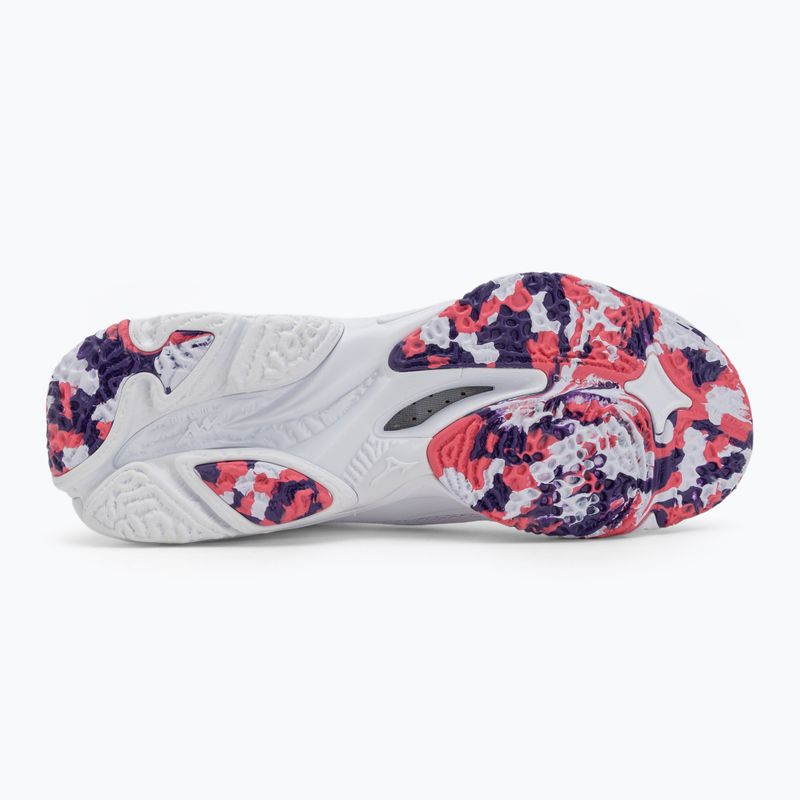Moteriški tinklinio batai Mizuno Wave Lightning Z8 balti/violetiniai indigo/camelliaros 4
