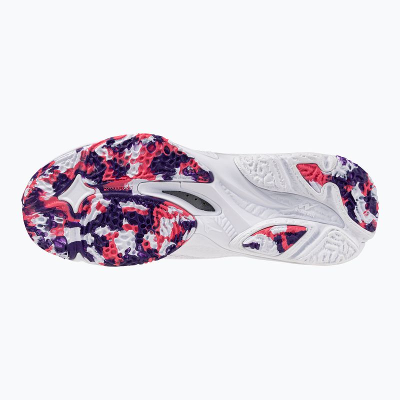 Moteriški tinklinio batai Mizuno Wave Lightning Z8 balti/violetiniai indigo/camelliaros 12