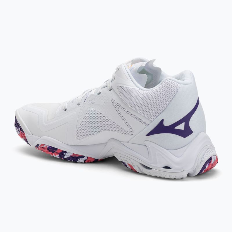 Moteriški tinklinio batai Mizuno Wave Lightning Z8 Mid balti/violetiniai indigo/camelliaros 3