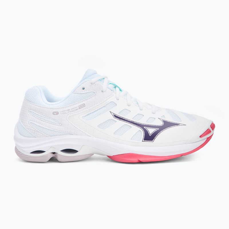 Tinklinio bateliai Mizuno Wave Voltage 2 white/violet indigo/camellia rose 2