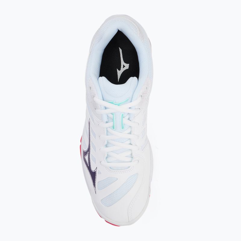 Tinklinio bateliai Mizuno Wave Voltage 2 white/violet indigo/camellia rose 5