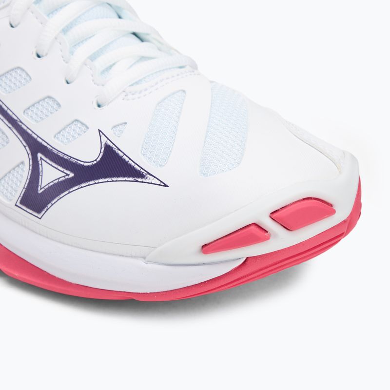 Tinklinio bateliai Mizuno Wave Voltage 2 white/violet indigo/camellia rose 7
