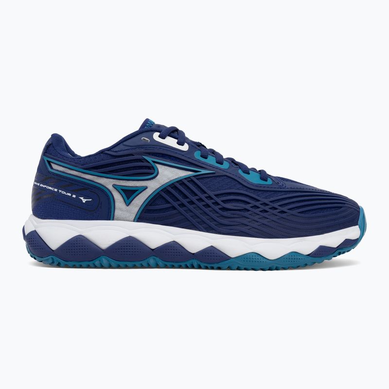 Vyriški teniso batai Mizuno Wave Enforce Tour 2 CC bellwether blue/ white/ fjord blue 2