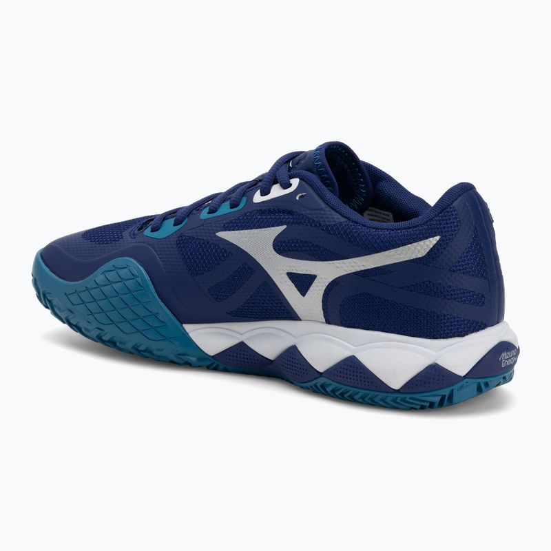 Vyriški teniso batai Mizuno Wave Enforce Tour 2 CC bellwether blue/ white/ fjord blue 3