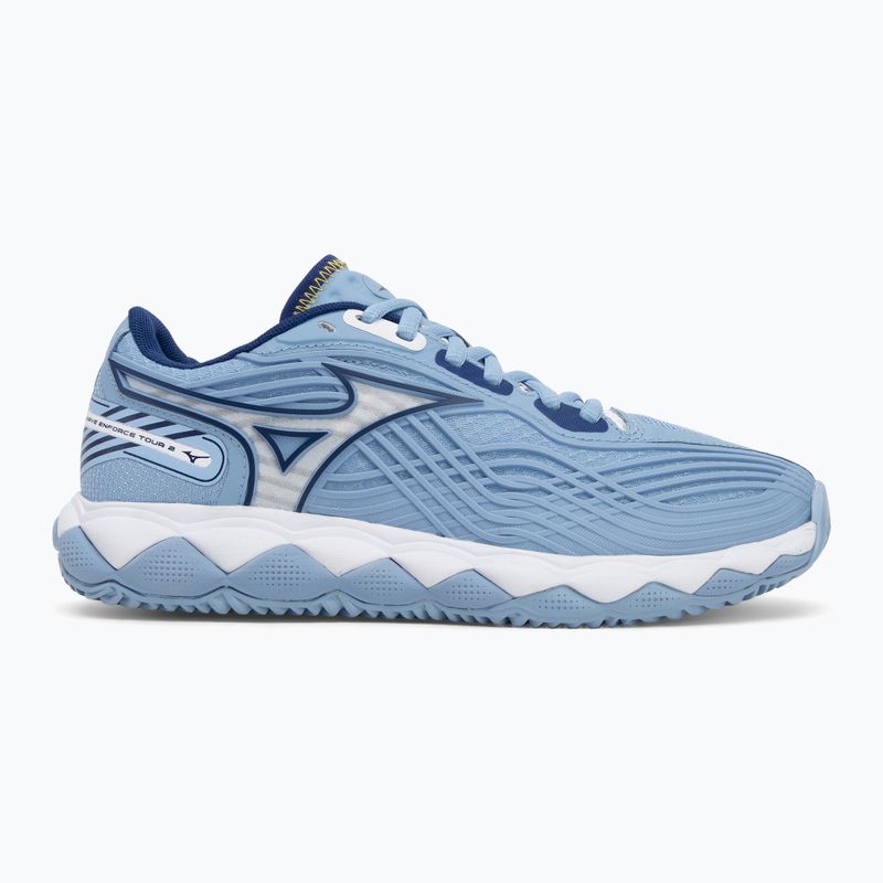 Moteriški teniso batai Mizuno Wave Enforce Tour 2 CC bel air blue/ white/ bellwether blue 2