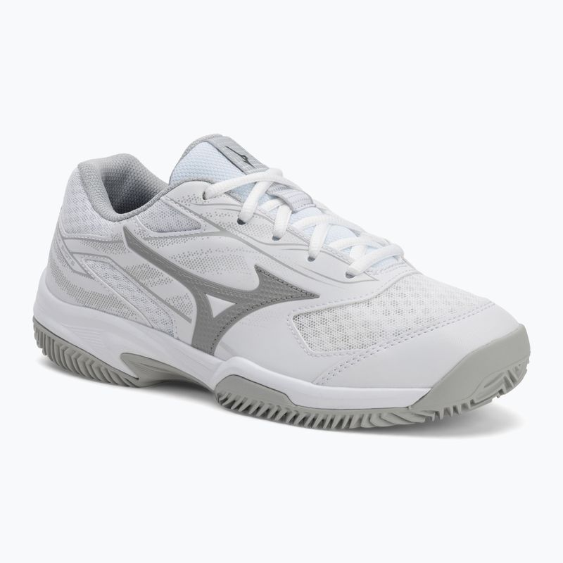 Moteriški teniso batai Mizuno Break Shot 5 CC white/ ultimate gray/ harbor mist