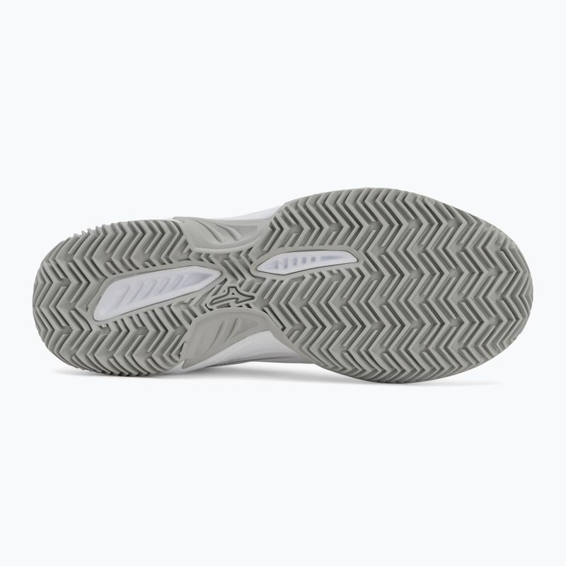 Moteriški teniso batai Mizuno Break Shot 5 CC white/ ultimate gray/ harbor mist 4