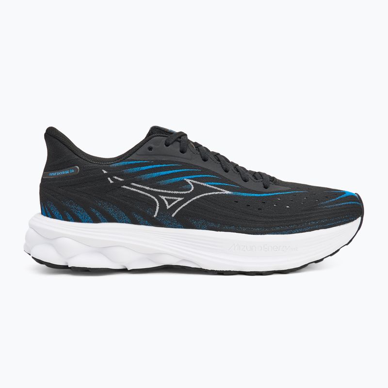 Vyriški bėgimo batai Mizuno Wave Skyrise 6 black/white/blue pace 2