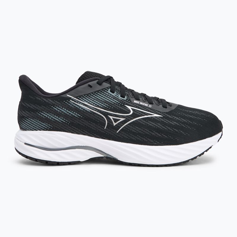 Vyriški bėgimo batai Mizuno Wave Inspire 21 black/silver/metallic gray 2
