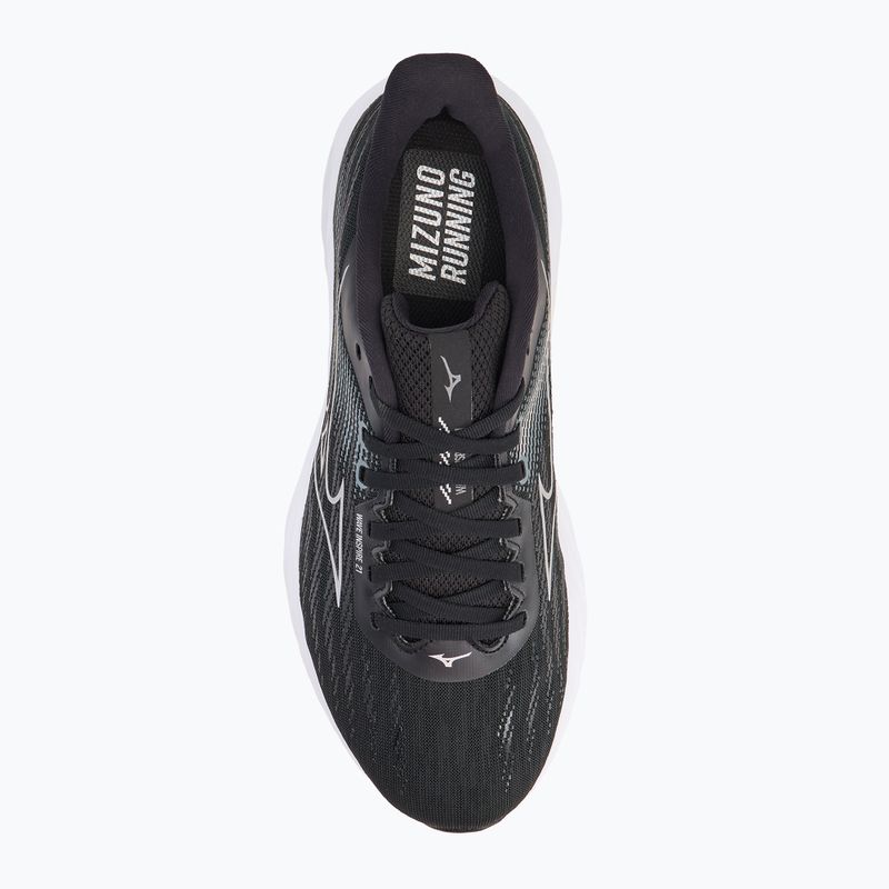 Vyriški bėgimo batai Mizuno Wave Inspire 21 2E black/silver/metallic gray 5