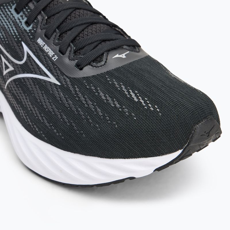 Vyriški bėgimo batai Mizuno Wave Inspire 21 2E black/silver/metallic gray 7