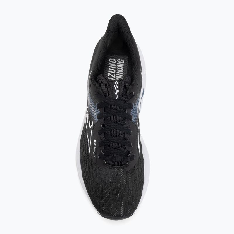 Vyriški bėgimo bateliai Mizuno Wave Equate 9 black/white/vintage indigo 5