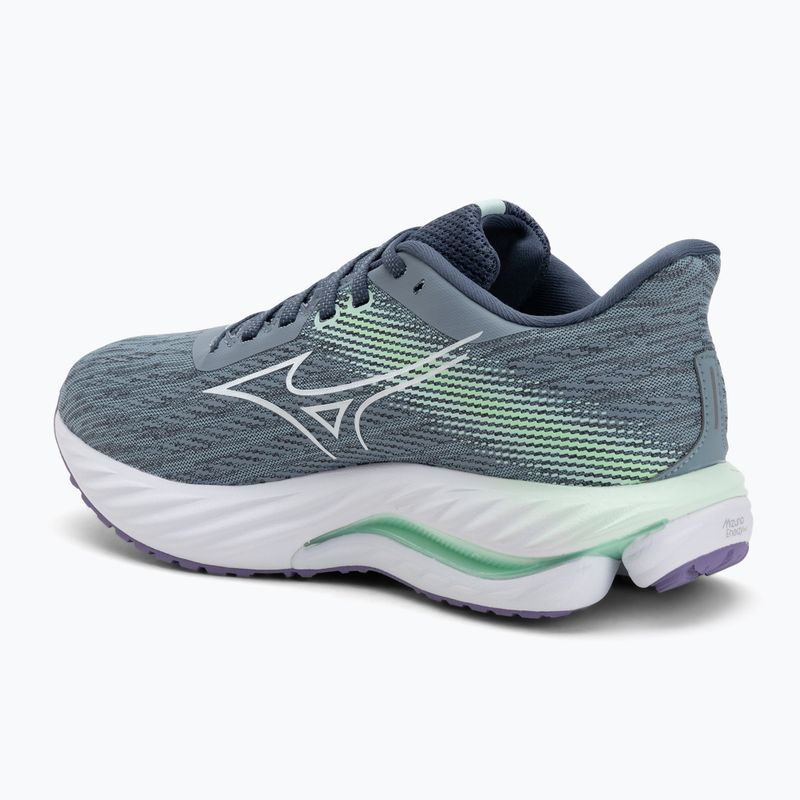 Moteriški bėgimo bateliai Mizuno Wave Inspire 21 tradewinds/balta/neo mėtų 3