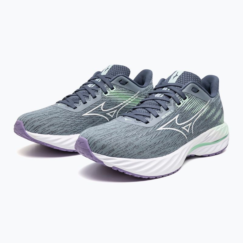 Moteriški bėgimo bateliai Mizuno Wave Inspire 21 tradewinds/balta/neo mėtų 8