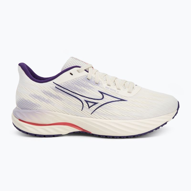 Moteriški bėgimo batai Mizuno Wave Inspire 21 snow white/vintage indigo/camellia rose 2