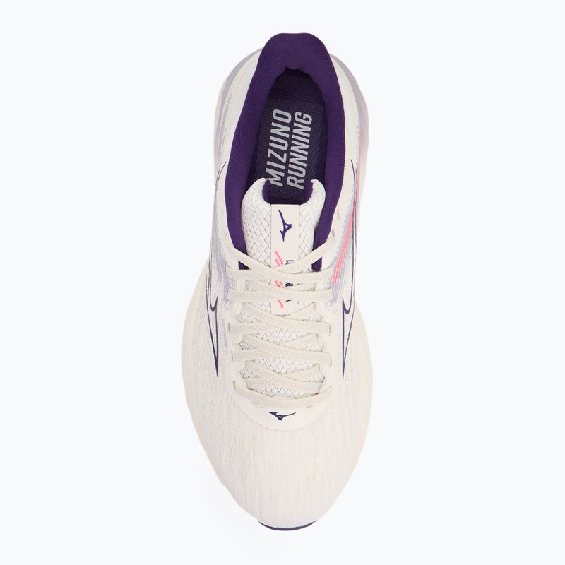 Moteriški bėgimo batai Mizuno Wave Inspire 21 snow white/vintage indigo/camellia rose 5