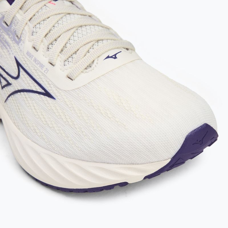 Moteriški bėgimo batai Mizuno Wave Inspire 21 snow white/vintage indigo/camellia rose 7