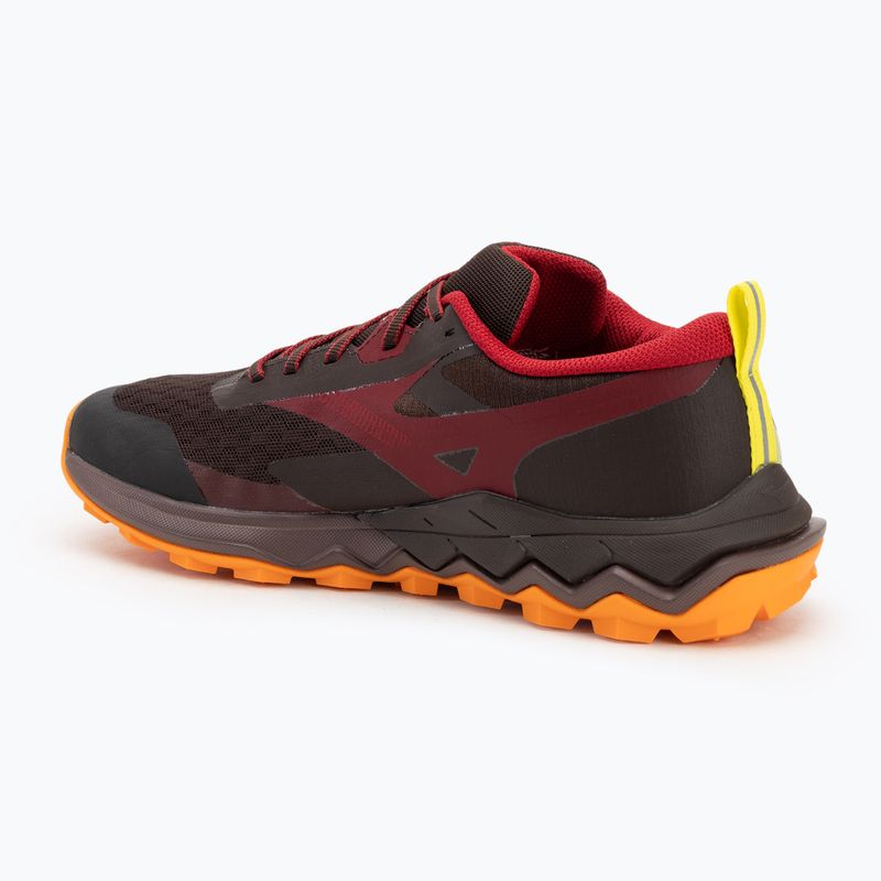Vyriški bėgimo batai Mizuno Wave Ibuki 5 rum raisin / rythmic red / eve primro 3