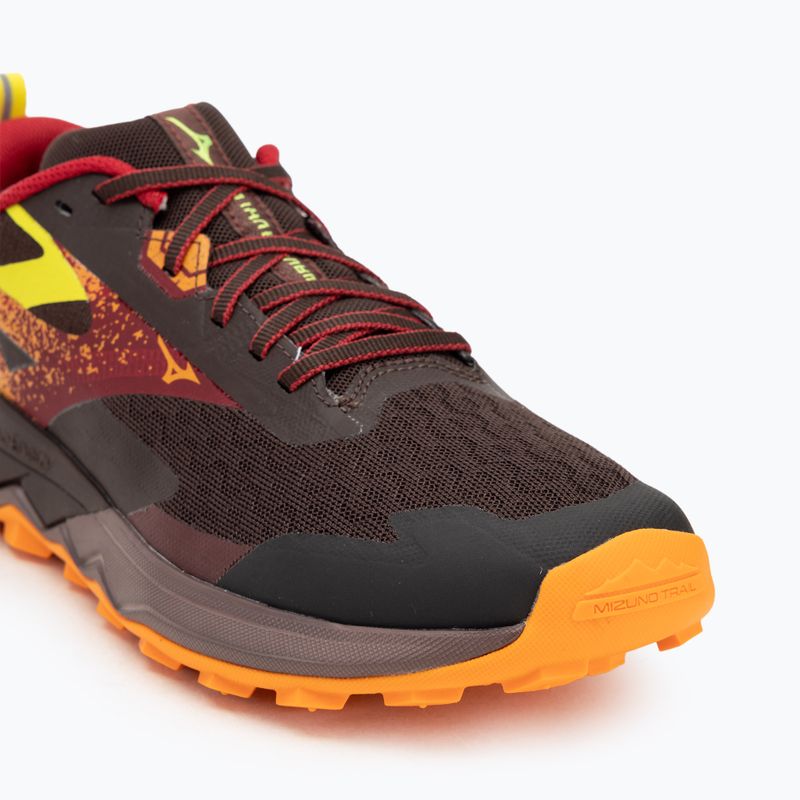 Vyriški bėgimo batai Mizuno Wave Ibuki 5 rum raisin / rythmic red / eve primro 7