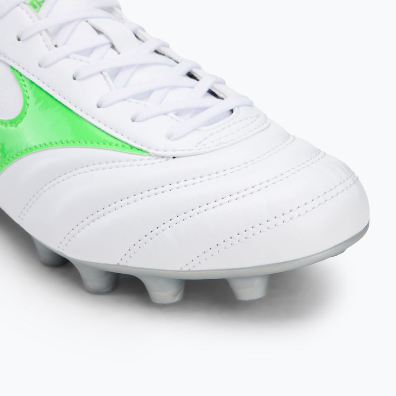 Vyriški futbolo bateliai Mizuno Morelia II Club Md white/neon green/galaxy silver 7