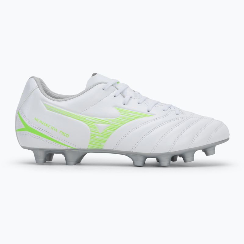 Vyriški futbolo bateliai Mizuno Monarcida Neo III Select Md white/neon green 2