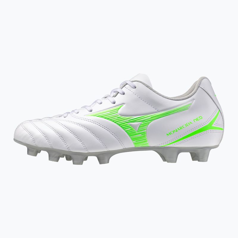 Vyriški futbolo bateliai Mizuno Monarcida Neo III Select Md white/neon green 8