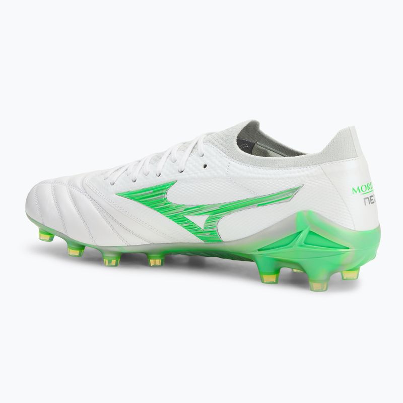 Futbolo batai Mizuno Morelia Neo IV β Japan Fg white/neon green/cool gray 3c 3
