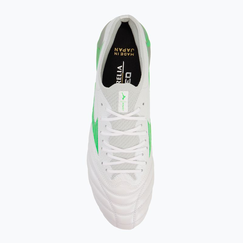 Vyriški futbolo bateliai Mizuno Morelia Neo IV β Japan Md white/neon green/cool gray 3c 5