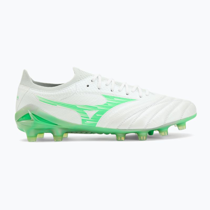 Vyriški futbolo bateliai Mizuno Morelia Neo IV Β Elite MD white/neon green/cool gray 3c 2