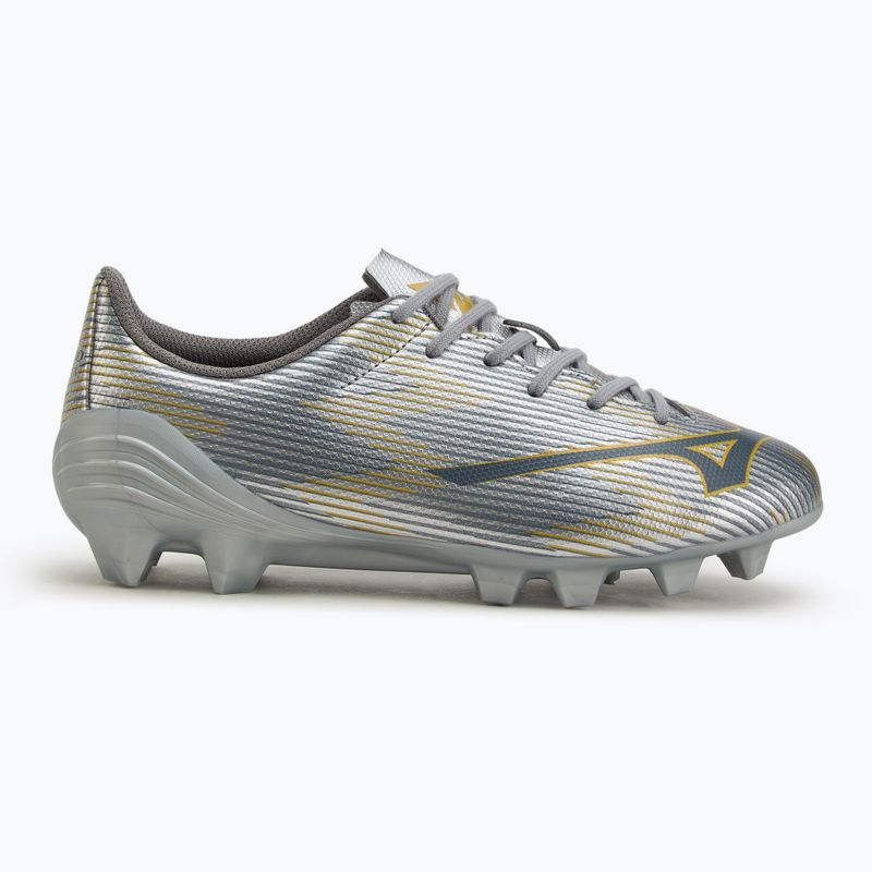 Vaikiški futbolo batai Mizuno α II Select Jr Md galaxy silver/8605 c/gold 2