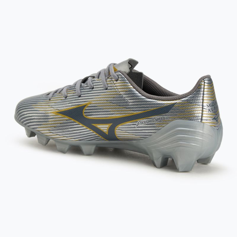 Vaikiški futbolo batai Mizuno α II Select Jr Md galaxy silver/8605 c/gold 3