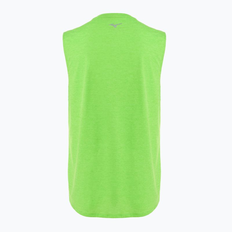 Vyriškas bėgimo tank topas Mizuno Impulse Core Sleeveless green gecko 2