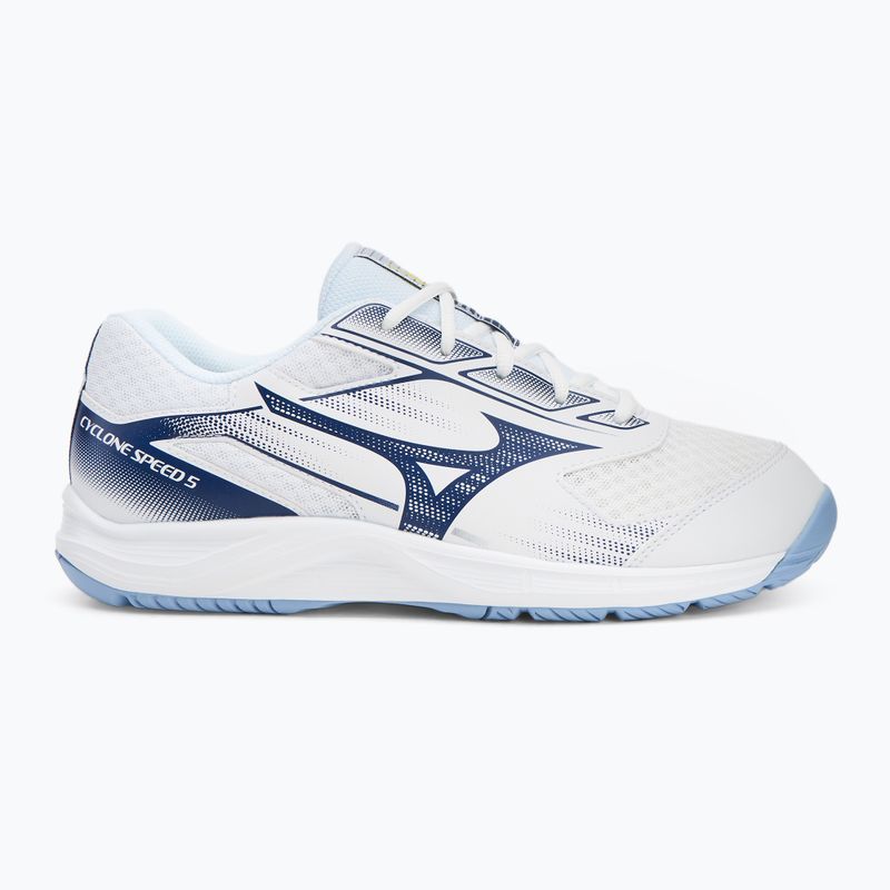 Tinklinio bateliai Mizuno Cyclone Speed 5 white/bellwether blue/bel air blue 2