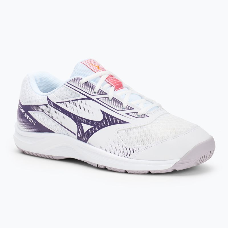 Tinklinio bateliai Mizuno Cyclone Speed 5 white/violet indigo/camellia rose