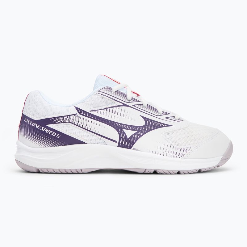 Tinklinio bateliai Mizuno Cyclone Speed 5 white/violet indigo/camellia rose 2