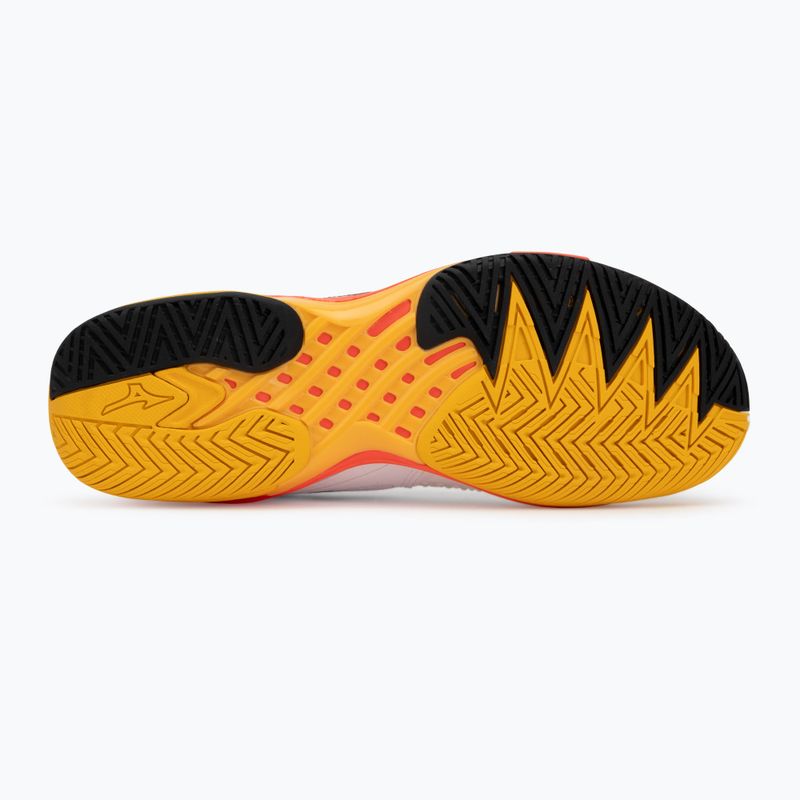 Vyriški teniso bateliai Mizuno Wave Exceed Tour 6 AC white/fiery coral 2/citrus 4