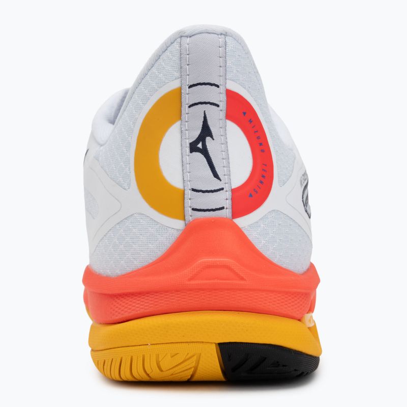 Vyriški teniso bateliai Mizuno Wave Exceed Tour 6 AC white/fiery coral 2/citrus 6